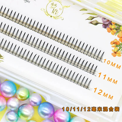 Brown Lashes A Type False Eyelashes 8-12mm Fake Lashes Natural Fairy Lash Korean Makeup Strand Eyelash Cluster Eye Lashes