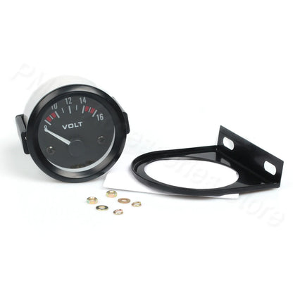 Vehicle Meter 12V Automobile Car Gauge 2" 52mm Water Temp Oil Temp Oil Press Fuel Volts Oil press kg Ammeter Gauge Black Shell