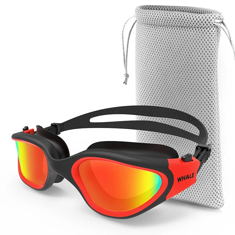 Adult Anti-Fog UV Protection Lens Men Women Swimming Goggles Waterproof Adjustable Silicone Swim Glasses Adults with Bag