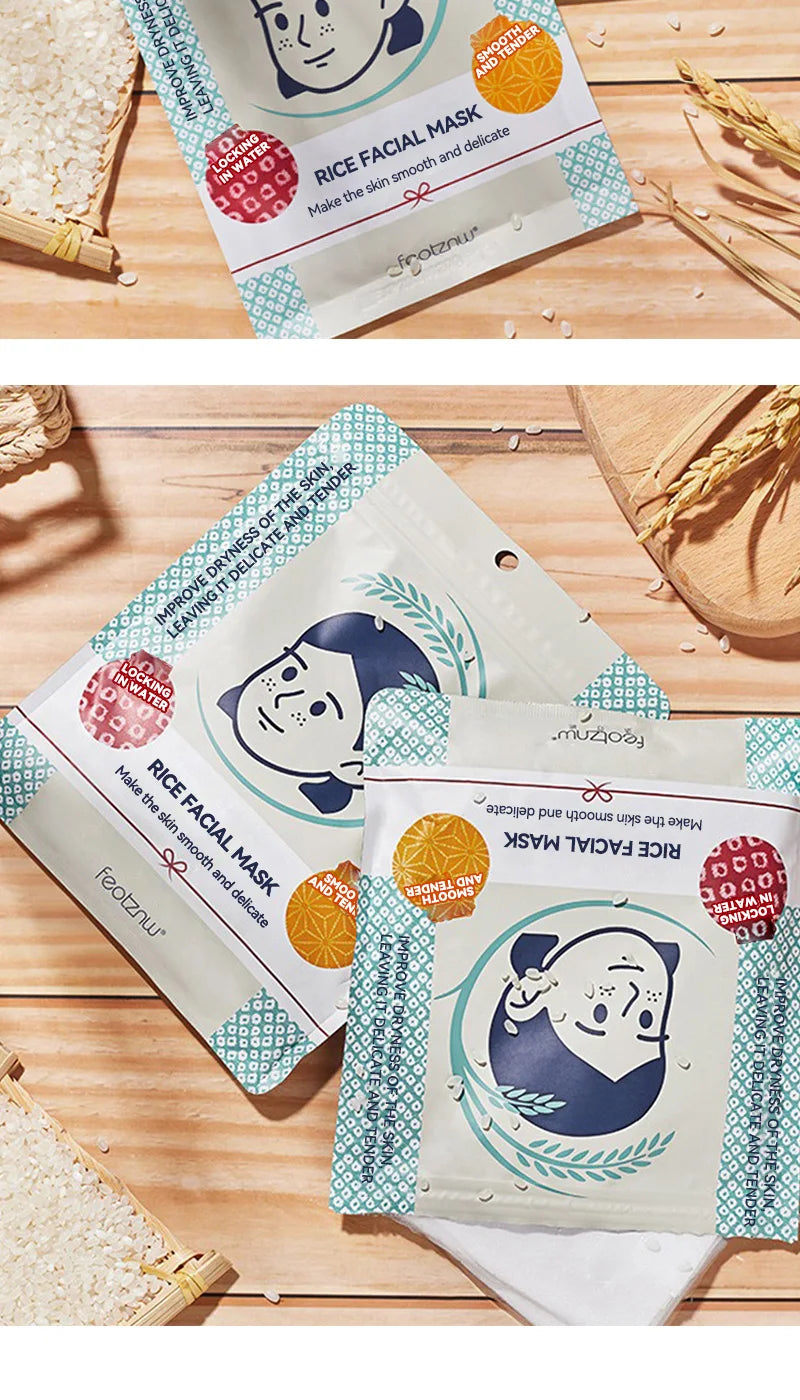 Fadinne Rice Mask — Hydrating, Moisturizing, and Water-Locking Formula for Soft and Supple Skin