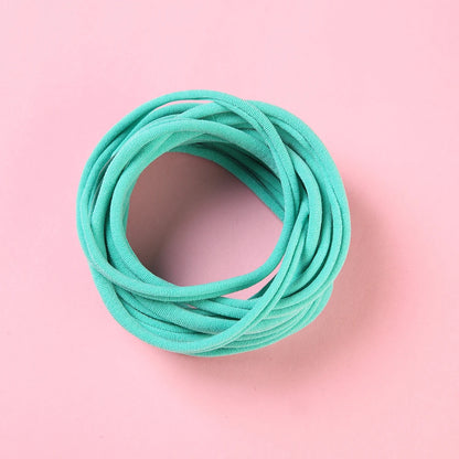 10pcs/lot Nylon Headband Baby Girl Accessories For Children's Hair Elastic Bands For Girls Toddler Headdress Baby Turban