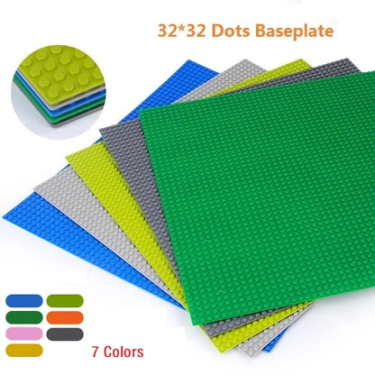 32x32x16x16 Dots Classic Base Plates MOC DIY Plastic Bricks Baseplates City Dimensions Building Blocks Figures Construction Toys