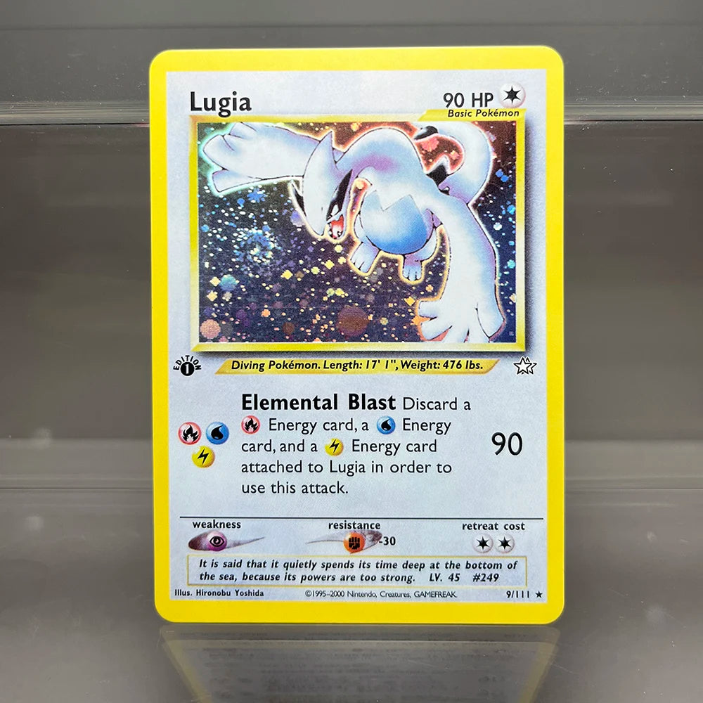 1996 PKMN 1st Edition Base Set Single Flash Cards Shining Charizard Lugia Wigglytuff Game Collection Cards PTCG Proxy Cards