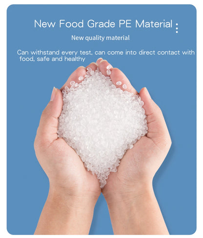 100 Pcs/Pack 5-12 Wire Self Seal Clear Plastic Poly Resealable Ziplock Bags Food Storage Fresh Package Reclosable Multi Size