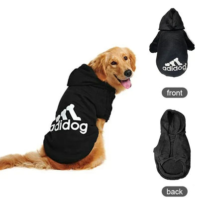 Adidog Autumn Winter Warm Dog Clothes Dog Hoodies Pet Warm Coat for Medium Large Dog Jacket Sweater Puppy French Bulldog Clothes