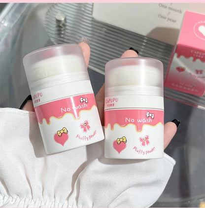 Hair mark powder cosmetic filling reissue artifact fluffy powder lazy powder powder control oil non-washing powder girl