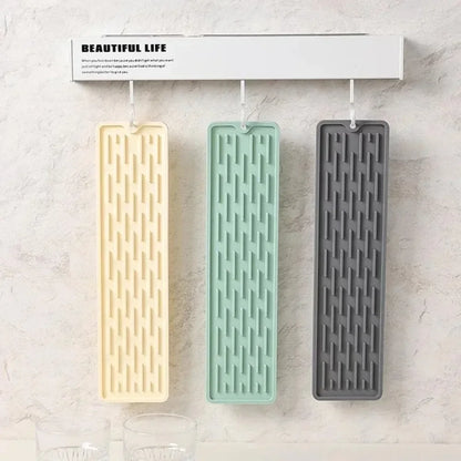 55/35cm Silicone Drainer Mat Anti Slip Sink Tray Tableware Cushion Organizer Kitchenware Protection Mat Kitchen Storage Pads