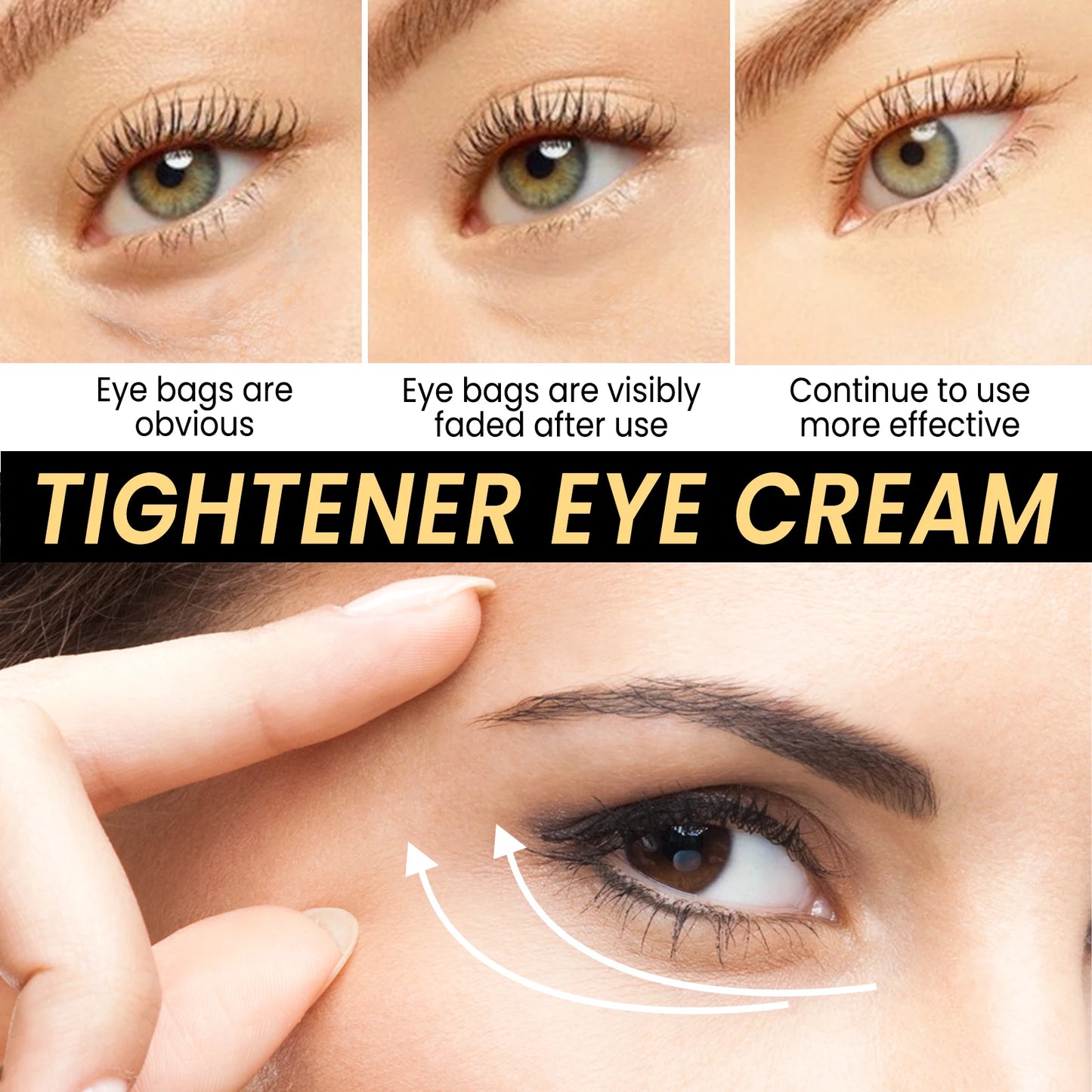 EELHOE Eye Firming Cream for Dark Circles Removal Anti Bags Under the Eyes Moisturizing Eye Contour Nourishing Eye Repair Cream