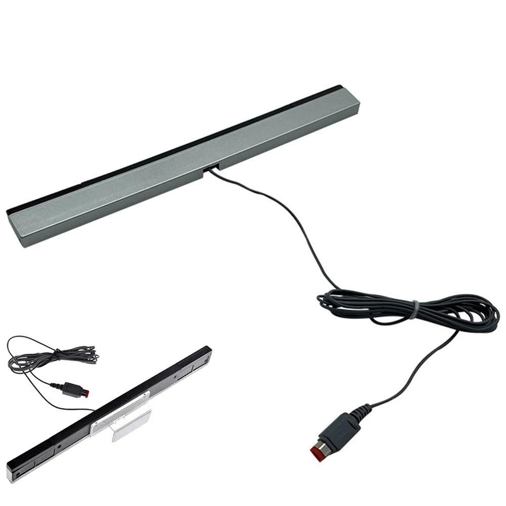 Wired Motion Sensor Receiver with Extension Cord Remote Infrared Ray IR Inductor Bar Wired Remote Sensor Bar for Nintendo Wii