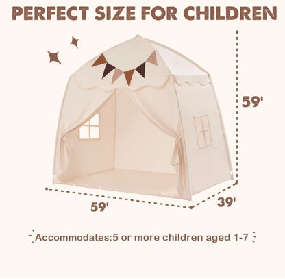 Kids Play Tent for Boys Girls Princess Castle Playhouse Indoor Outdoor Children's Toy House for Toddlers Tent Gift