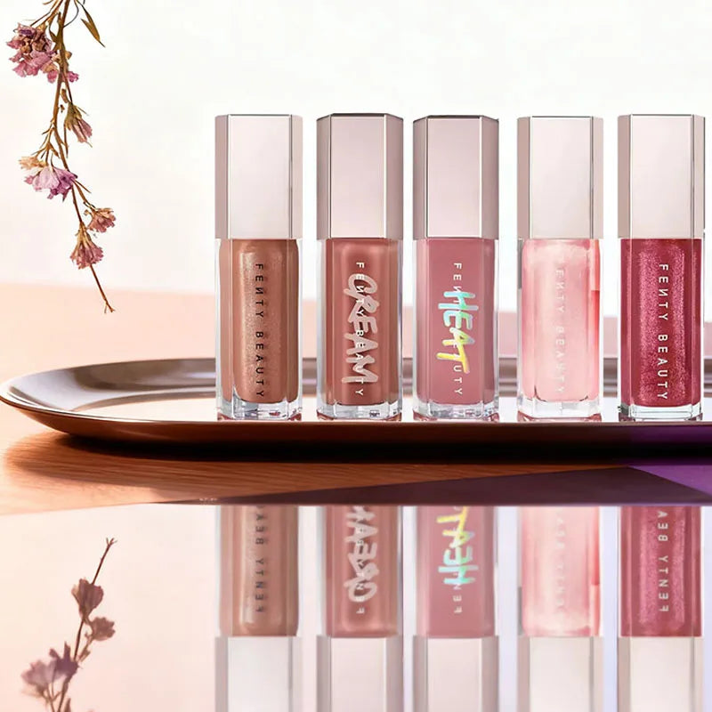 Fenty Beauty Lip Gloss Multicolor Moisten Shine Glitter Lip Plumper Makeup Beginner Liquid Lipstick Makeup Cosmetics For Girls