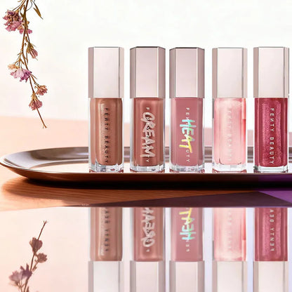 Fenty Beauty Lip Gloss Multicolor Moisten Shine Glitter Lip Plumper Makeup Beginner Liquid Lipstick Makeup Cosmetics For Girls
