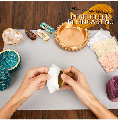 50X40/60X40cm Large Silicone Table Mat High Quality Waterproof Placemat Resin Pad for DIY Jewelry Making Accessories Baking Mat