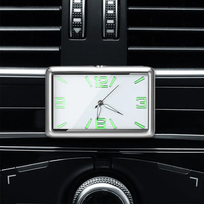Auto Fashion Square Watch Car Clock Interior Decoration Self-adhesive Electronic Vent Clip Watch Automobile Quartz Clock