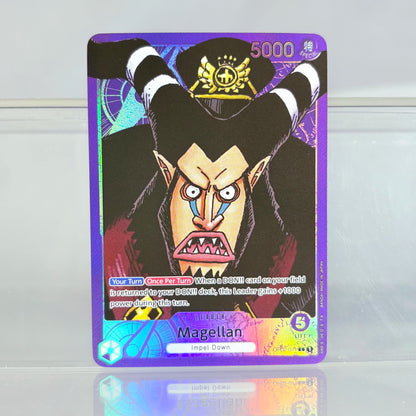 One Piece OPCG Anime Card English Version Monkey.D. Luffy Magellan Donquixote Doflamingo Game Anime Collection Proxy Cards toys