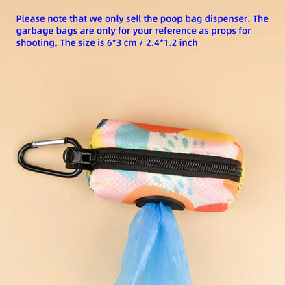 1pcs Colorful Design Dog Poo Bag Holder Dispenser Durable Use For Dog Leash Attachment (Without Poo Bag And Leash)