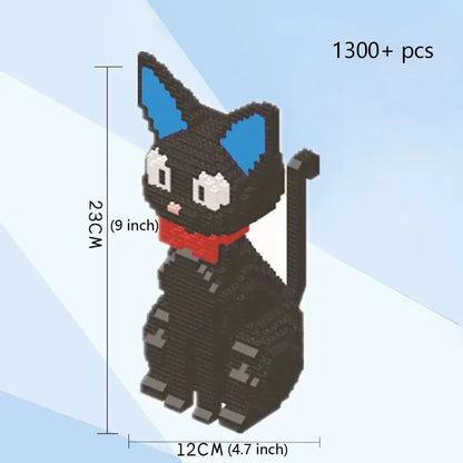 Charming Shiba Inu or Black Cat Building Block Kit (in bag) Delightful Pet Models for Creative Unique Gift Idea Decorative Piece