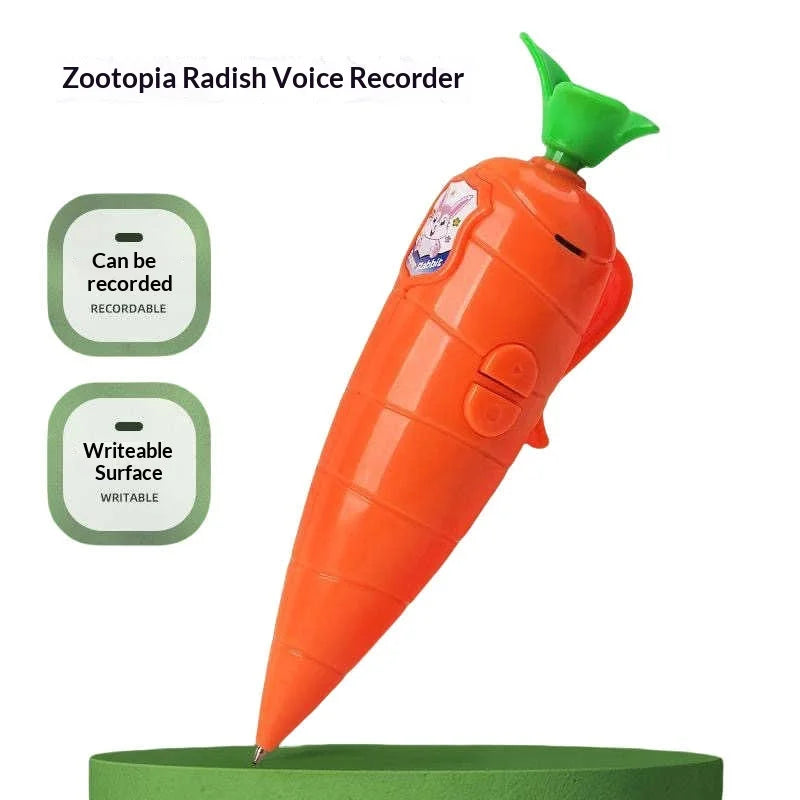 Disney Animation Zootopia 2 Judy Rabbit Police Officer Nick Carrot Recorder Props Can Write And Record Cute Toy Gift For Student