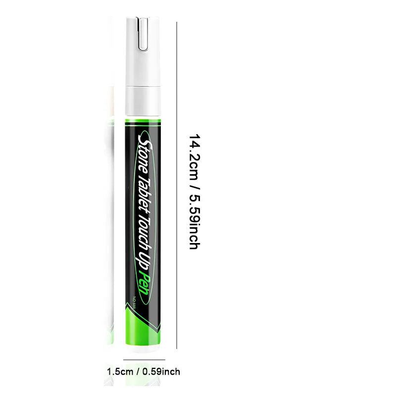 Golden Tombstone Marker Inscription Restoration Pen,  Weatherproof Tracing Pen Quick-Dry Touch Up Paint Pen for Granite Stone