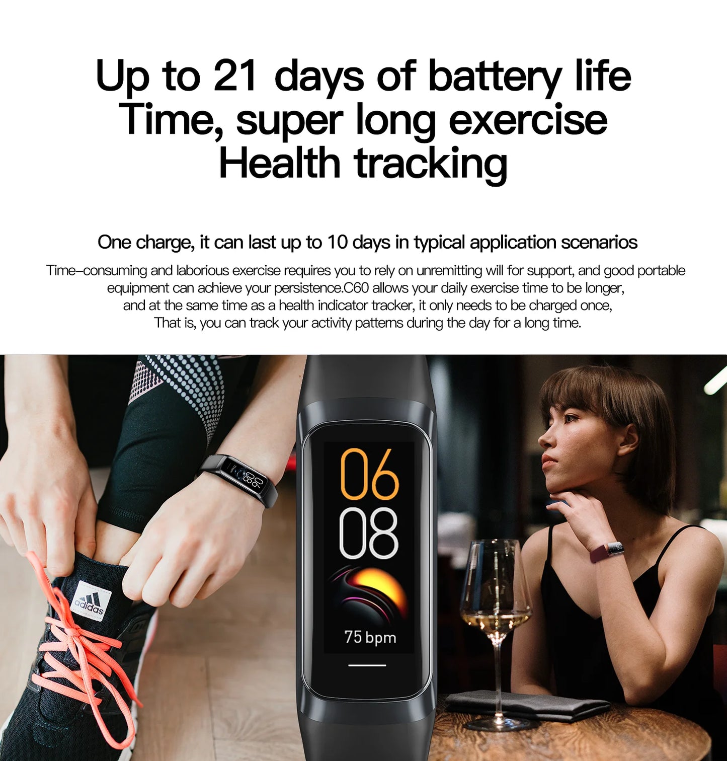 LIGE Amoled Smart Watch Men Smart Band Women Heart Rate Blood Smartwartch Waterproof Smart Bracelet Sport Fitness Tracker 2026