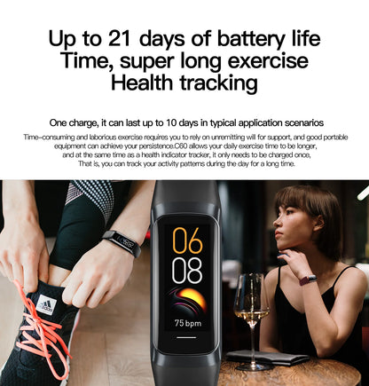 LIGE Amoled Smart Watch Men Smart Band Women Heart Rate Blood Smartwartch Waterproof Smart Bracelet Sport Fitness Tracker 2026
