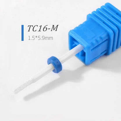 1/5pcs Ceramic Nail Drill Bits Milling Cutter Nail Files Grinding Head Electric Pedicure Manicure Polish Cuticle Clean Nail Tool