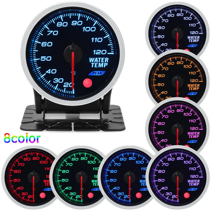 Universal Auto 12V 52mm 8 Color Racing Car Oil Pressure Water Oil Temp EGT Exhaust Temp Turbo Boost Tachometer Gauge Meter