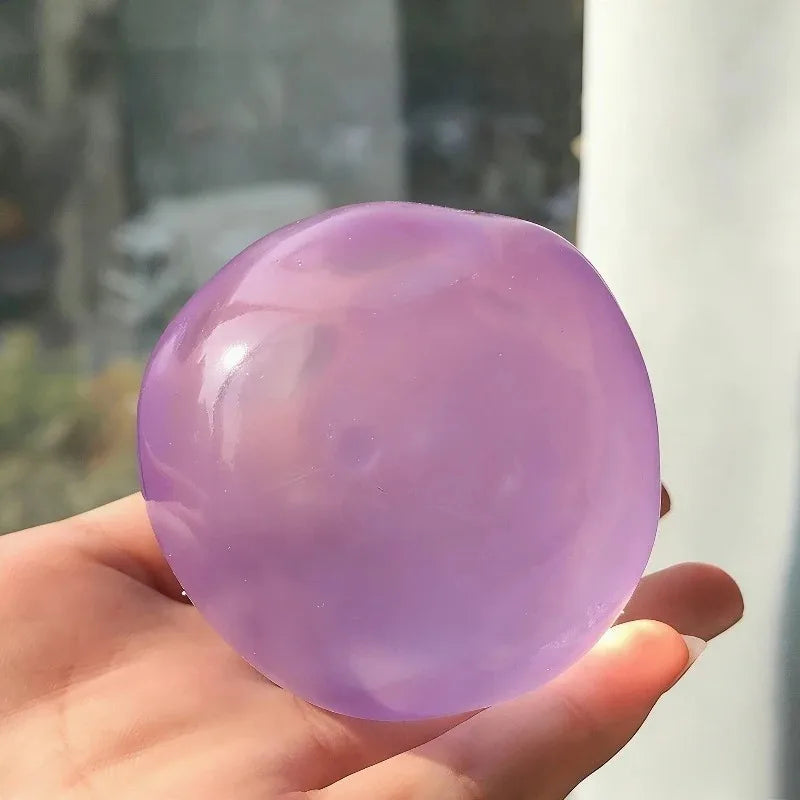 Moldable Squishy Pearl Coconut Oil Squeeze Toy Moldable Stress Ball Squishy Toy Slow Rising Decompression Sensory Toy for Adult