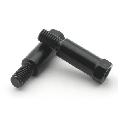 1 Pair Longer Black Silver Motorcycle Rear Mirror Adapters M8 8mm Clockwise Anti-clockwise Right Left Hand Thread Changing Screw
