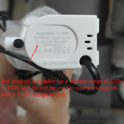 Aquarium Filter Pump Fish Tank Submersible Silent Air Oxygen Aerator Water Change Pump Aquarium Air Pump Wave Maker 220v