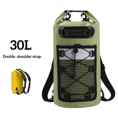 Swimming PVC Pack Dry Bag Backpack for Women Men 10L 20L Waterproof Shoulder Kayak Trekking Drifting Rafting Surfing Boating Bag