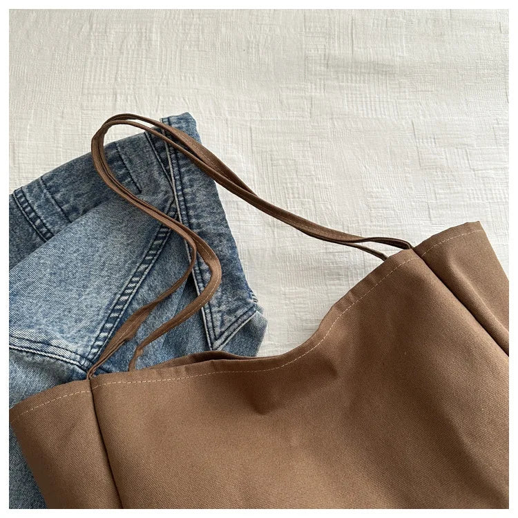 HOMEFISH  Large Capacity  Shopper Totes High Quality Eco Reusable Grocery Handbag For Women Travel Shoulder Bags Daily Pouch