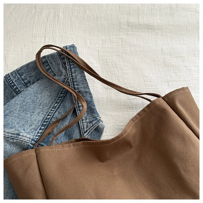 HOMEFISH  Large Capacity  Shopper Totes High Quality Eco Reusable Grocery Handbag For Women Travel Shoulder Bags Daily Pouch