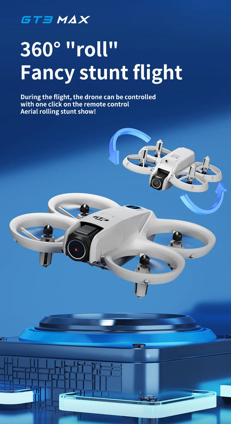 New GT3 Drone 8K HD Remote Control Headless Mode Helicopter 360° Flip FPV 5G WIFI Quadcopter Toys Mini Drone Fors Kid Toy Gifts