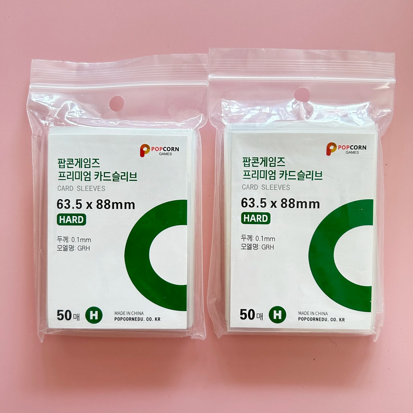 50pcs Korea Card Sleeves Clear Acid Free CPP HARD Photocard Holographic Protector Film Album Binder Photo Popcorn Card