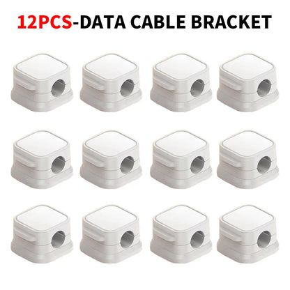 12/ 6PCS Magnetic Cable Clips Cable Smooth Adjustable Cord Holder Under Desk Cable Management Wire Keeper Cable Organizer