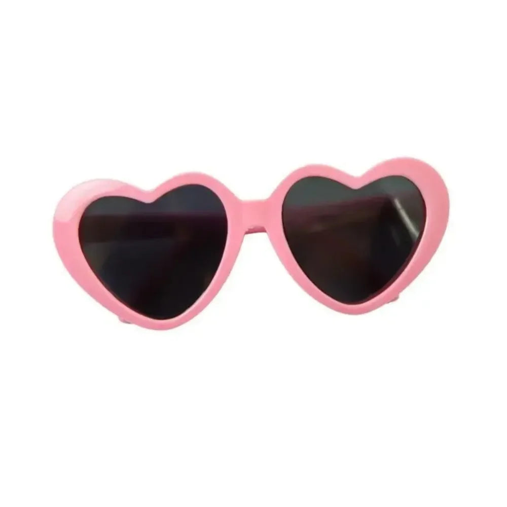 Love Pet Glasses Dog Cat Creative Fashion Sunglasses Sunglasses with Jewelry Cat Dog Love Glasses Pet Beauty Decoration Supplies