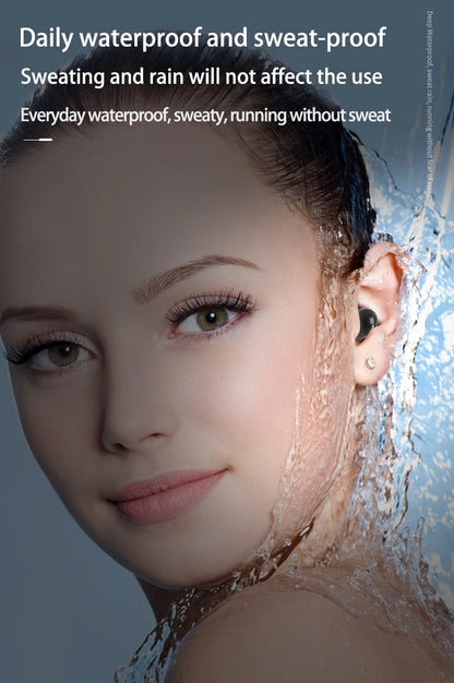 Invisible Headphones TWS Mini Earphones Wireless Bluetooth 5.3 Earbuds with Microphone Noise Reduction In-Ear Headset for Phone