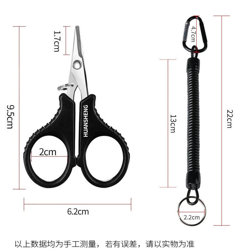 1set Titanium Coating Stainless Steel Fishing Scissor Plier Cut PE Braid Line Cutter Plies Carp Outdoor Fishing Accessories Tool