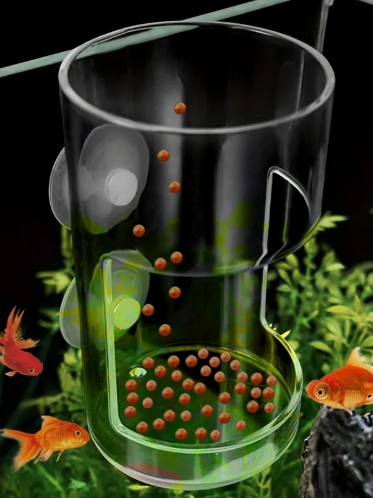 Non-Slip Aquarium Feeder Ring - Essential Fish Feeding Supplies, Floating Food Feeder Square/Round for Fish Tank