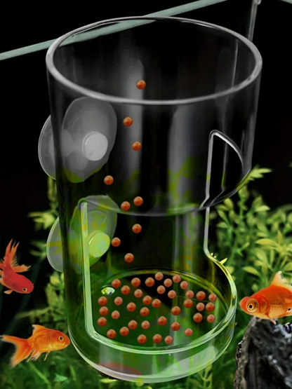 Non-Slip Aquarium Feeder Ring - Essential Fish Feeding Supplies, Floating Food Feeder Square/Round for Fish Tank
