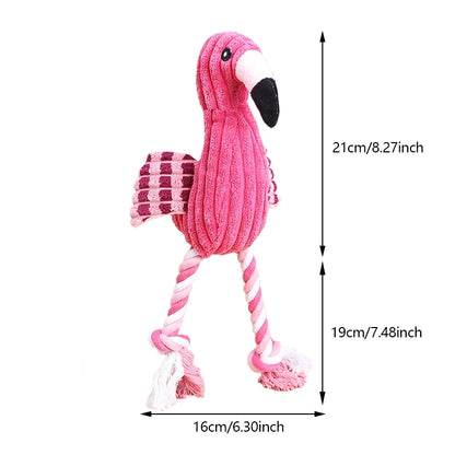 1PC Animal Shape Squeaky Toys Plush Dog Toy Cute Bite Resistant Corduroy Dog Toys for Small Large Dogs Puppy Pet Dog Accessories