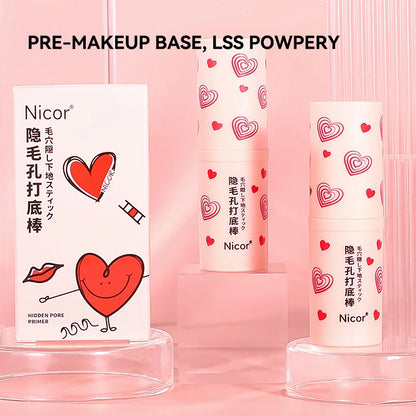 Pre-makeup isolation base stick, less prone to powder sticking, natural makeup effect, matte coverage, and long-lasting makeup