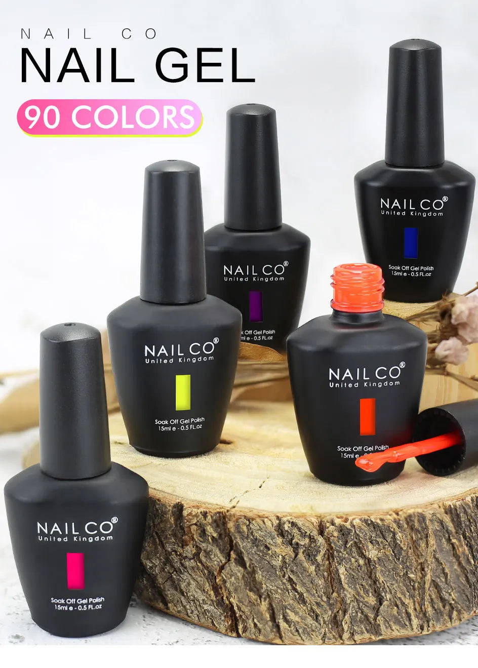 NAILCO 15ml HEMA FREE TPO FREE Top Base Coat Nail Gel Polish Supplies Vernis Semi Permanent Nail Art Manicure Gel Ongle UV Nails