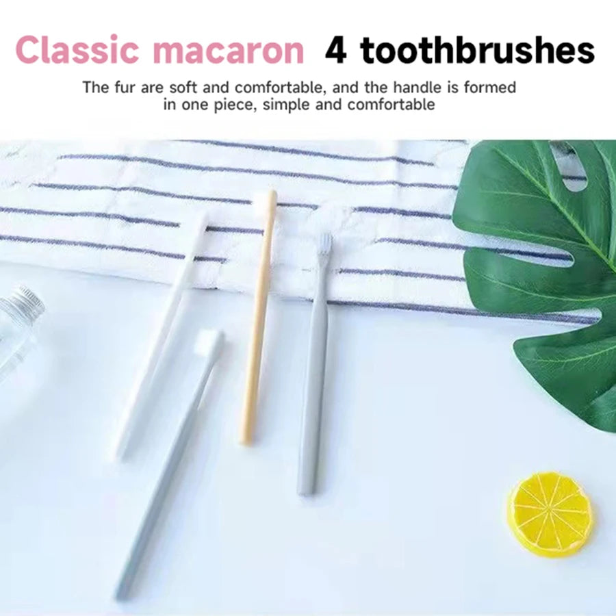 12-pack small head toothbrush, small brush head takes care of gums and mouth to remove stains, couple toothbrush,-