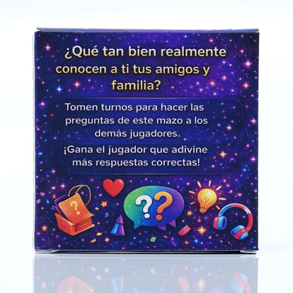 Español Mas Que Preguntas Juego de Cartas de Preguntas para Amigos Familia y Parejas Juego de Mesa Conversacional