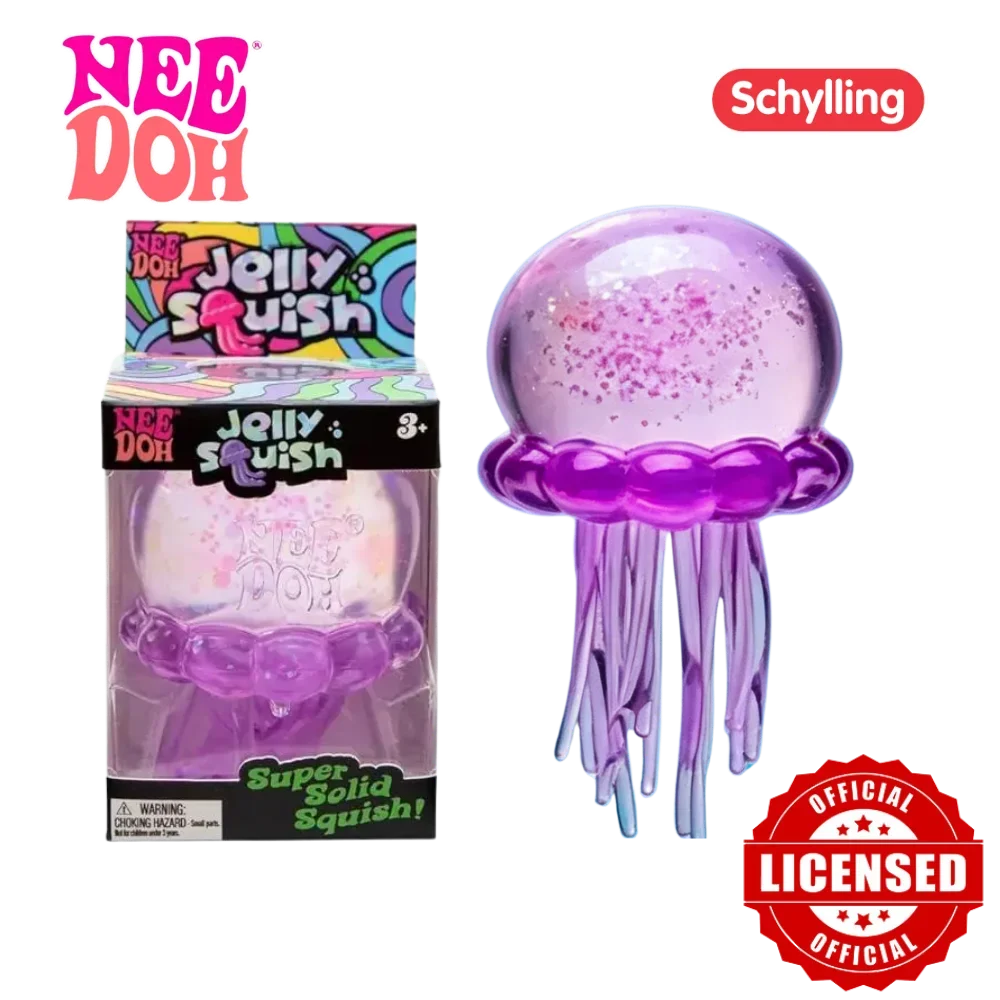 High Quality Needoh Nice Cube Fuzz Ball Jellyfish Squishy Blind Box Soft Stress Relief Toy Cute Relaxing Squeeze Sensory Toy