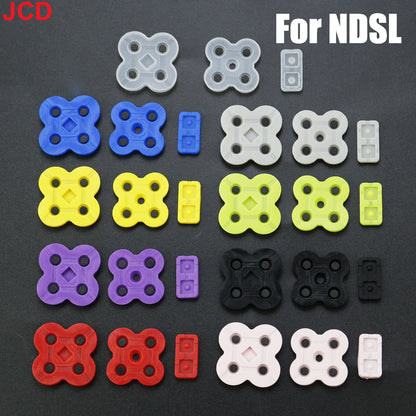 JCD 1set For DS Lite Conductive Rubber Button Pad Set Replacement Part For NDSL DSL Game Console Silicon Buttons