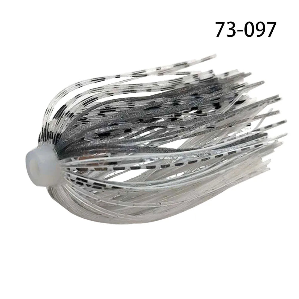 5 pcs/lot 88 Strands 64mm Silicone Skirts Elastic hole Umbrella skirts Fishing Accessories Buzzbaits Spinner Buzz Bait
