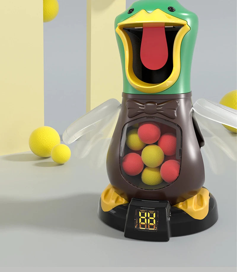 Hungry Shooting Duck Toys 98K Pistol Air-powered Gun Soft Bullet Ball Scoring Battle Games With Light Can Walk Gun Kids Gifts
